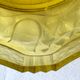 Rare Art Deco salad bowl by André Hunebelle in yellow molded pressed glass
