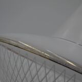 White saucer lamp