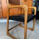 Vintage Baumann sleigh armchair