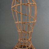 Head to hat Marotte Rattan hat shop head 1950