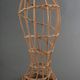 Head to hat Marotte Rattan hat shop head 1950