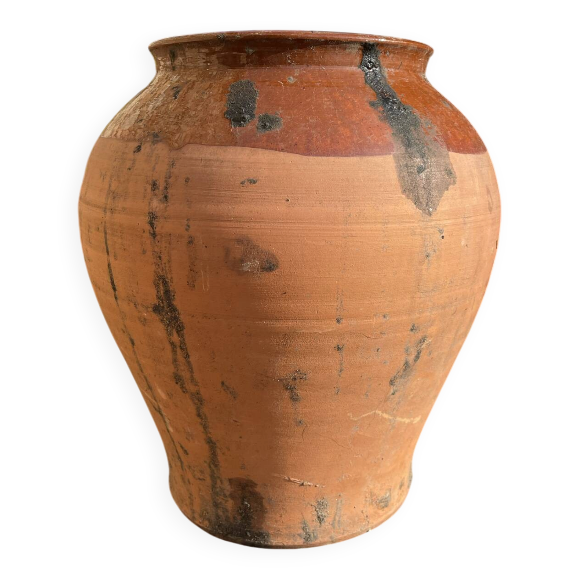 Jarre poterie en terre cuite ancienne