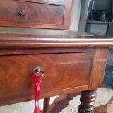Louis Philippe style mahogany stepped desk