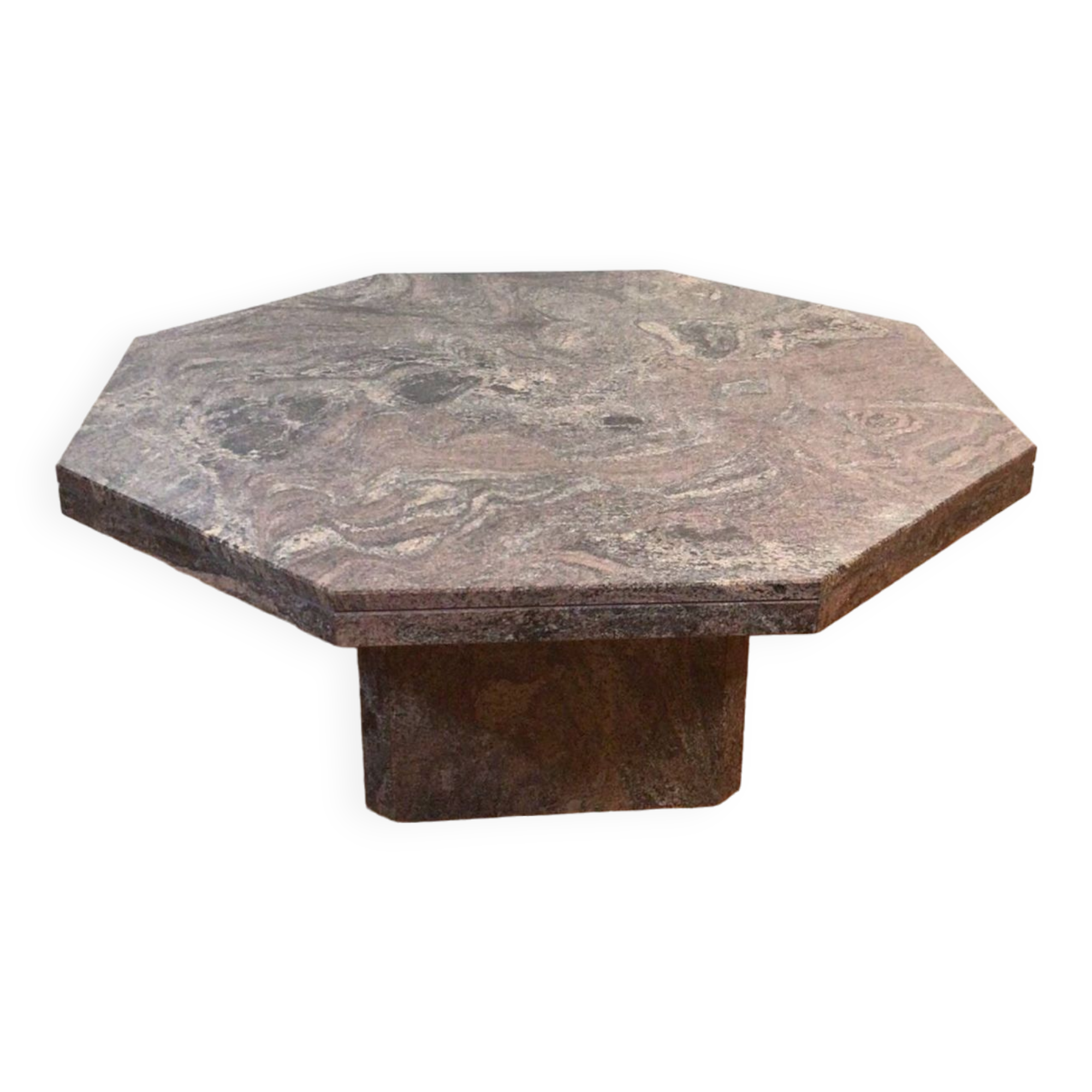marble octagonal coffee table