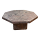 marble octagonal coffee table