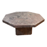 Table basse octogonale en marbre
