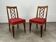 Paire de chaises à croisillons bois années 50