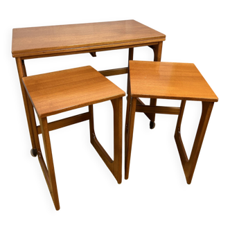 Table basse rétro vintage en teck, années 1960. Tristor Danish Design