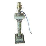 Lamp base in the shape of a Corinthian column in onyx and bronze - Napoleon III late 19th century