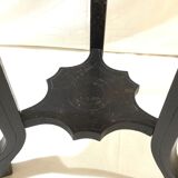 Blackened wooden and marble harness