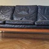 Midcentury Rare Leather Sofa Bovenkamp, Netherlands, 1960s