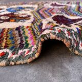 Colorful Boucherouite Azilal Moroccan rug - 97 x 184 cm