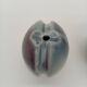 Duo 2 Vase Soliflore Lenticular Glazed Stoneware Grey Blue Purple Ceramic