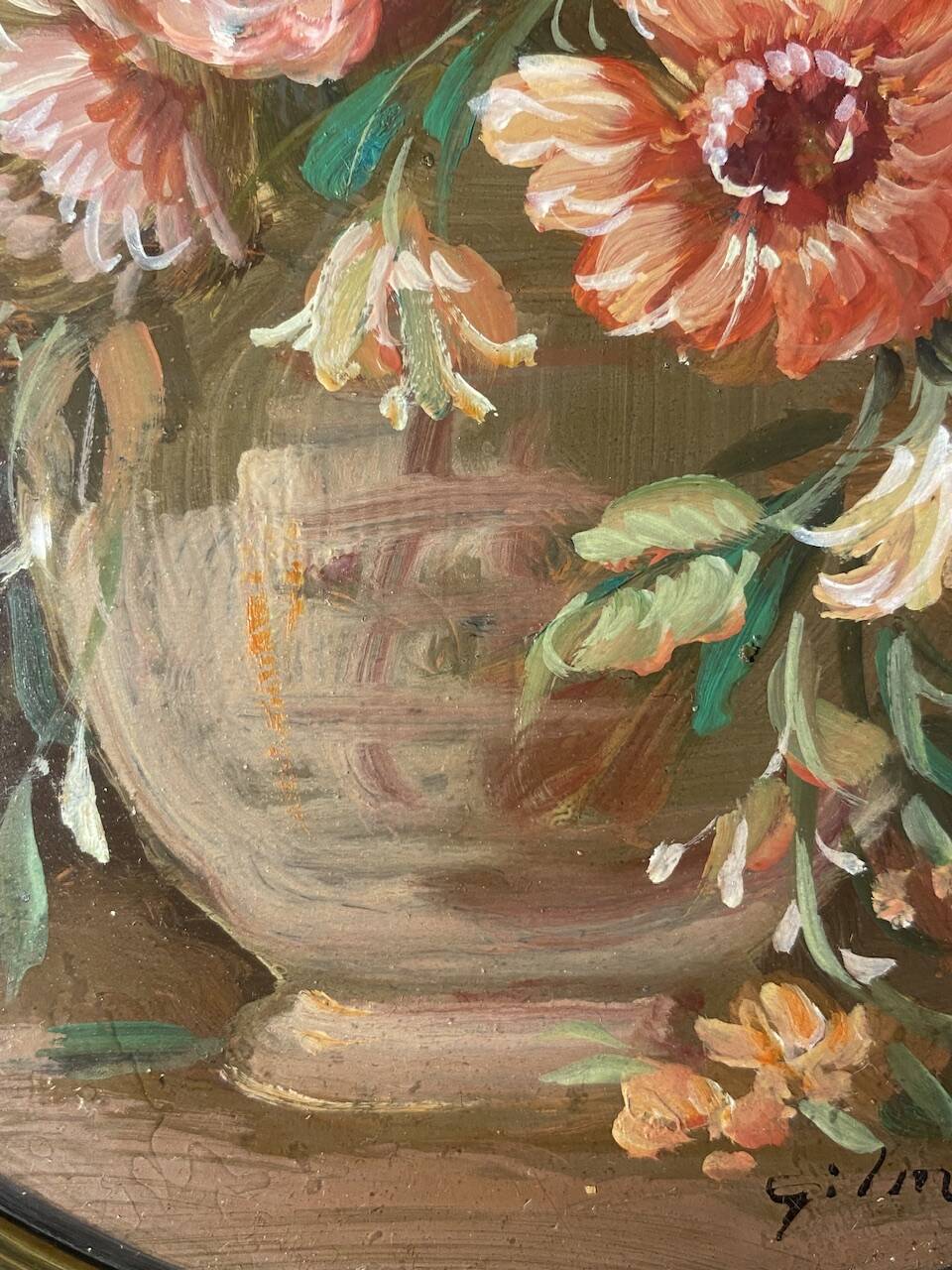 Still life with a bouquet of wild flowers, 20th century, signed