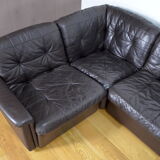 Salon cuir modulable vintage 1970 / 1980