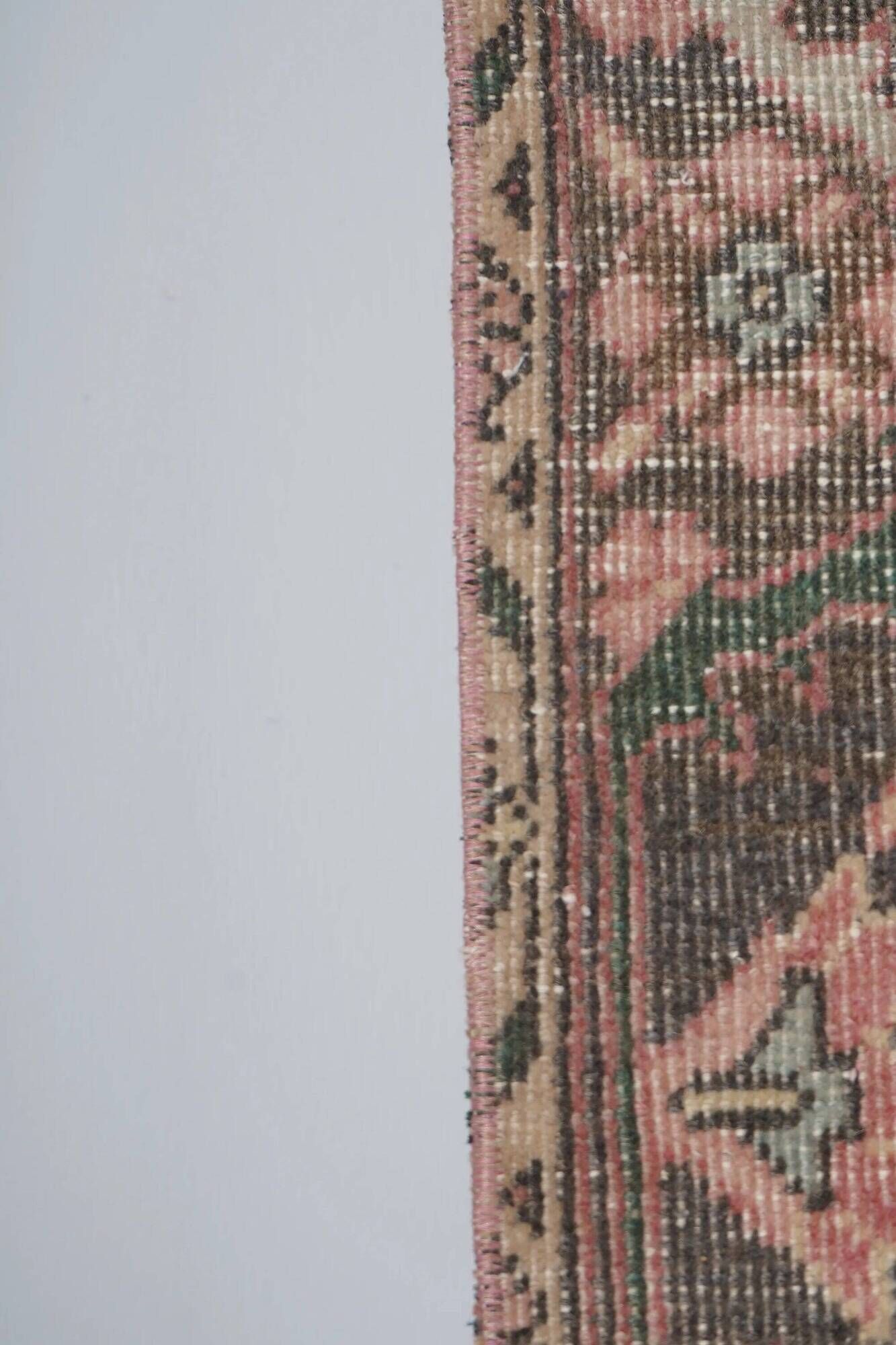 Vintage Turkish hallway rug 54x525 cm