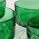 6 translucent green champagne glasses, Cavalier Luminarc dessert glasses