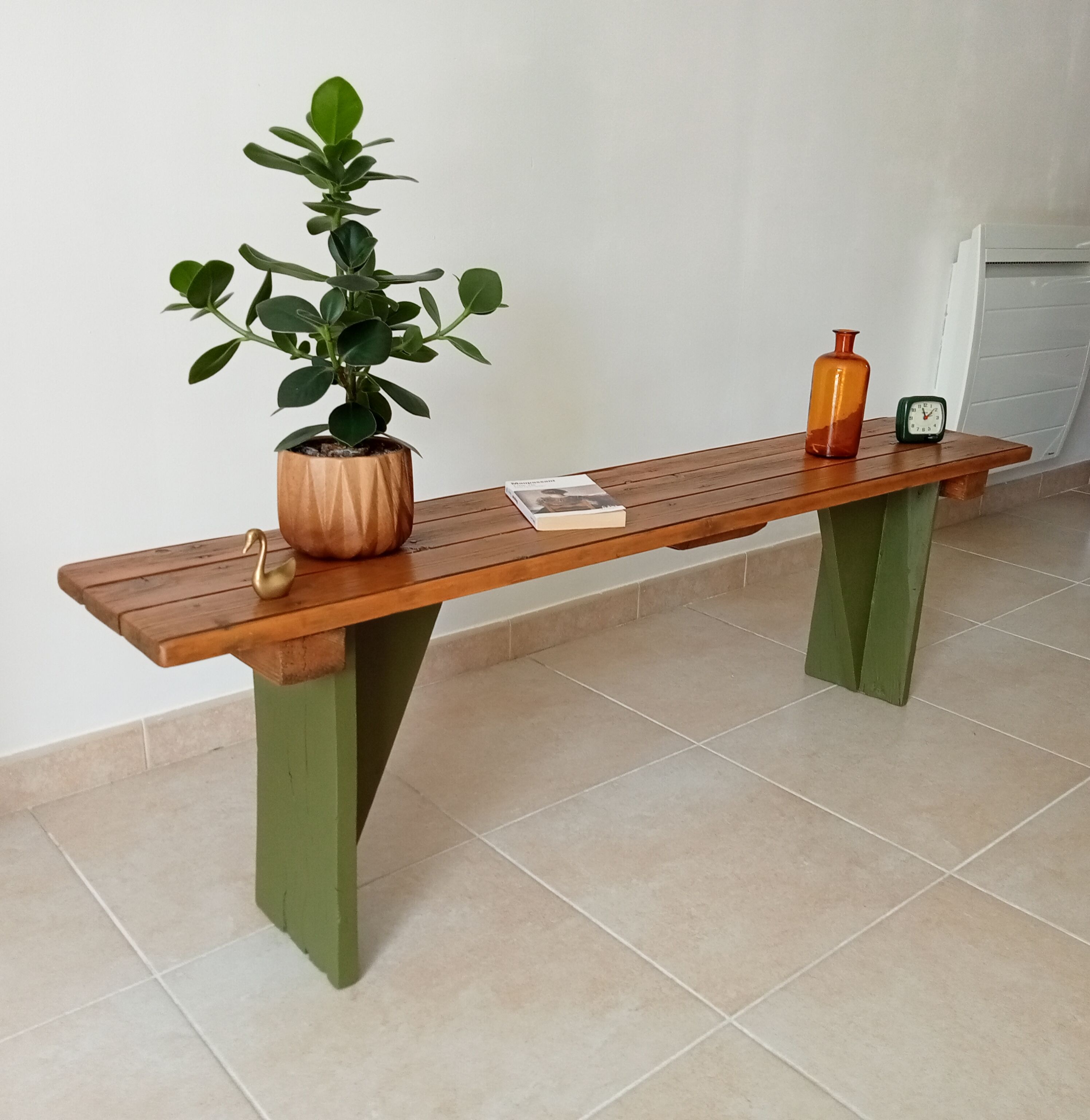 Vintage country bench 70s