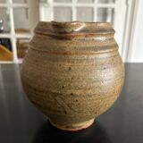 Stoneware pitcher signed JG