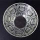 Coupe Lalique Crystal Cut decoration Thistles Master Piece-Circa 1960s