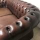 Canapé chesterfield anglais vintage