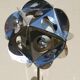 Vintage Sputnik chrome metal lamp 70s