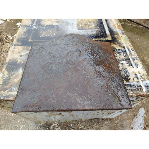 Plaque de cheminée en fonte du 19ème siècle ''Bugeaud et Abdelkader