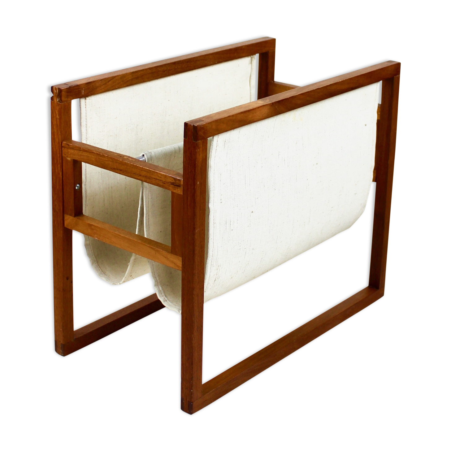 Magazine holder by Henning Wind-Hansen for Sika Møbler, magazine rack Danish Design