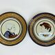 Quimper HB, pair of earthenware plates couple circa 1950