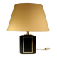 Lampe de table noir et or annees 70-80