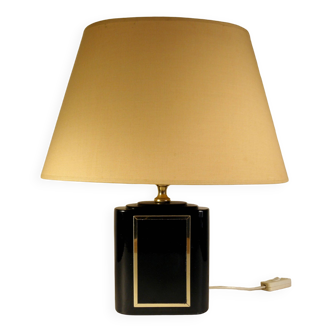 Black and gold table lamp 1970s-80s