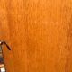 Vintage wardrobe 1960 blond wood and metal feet