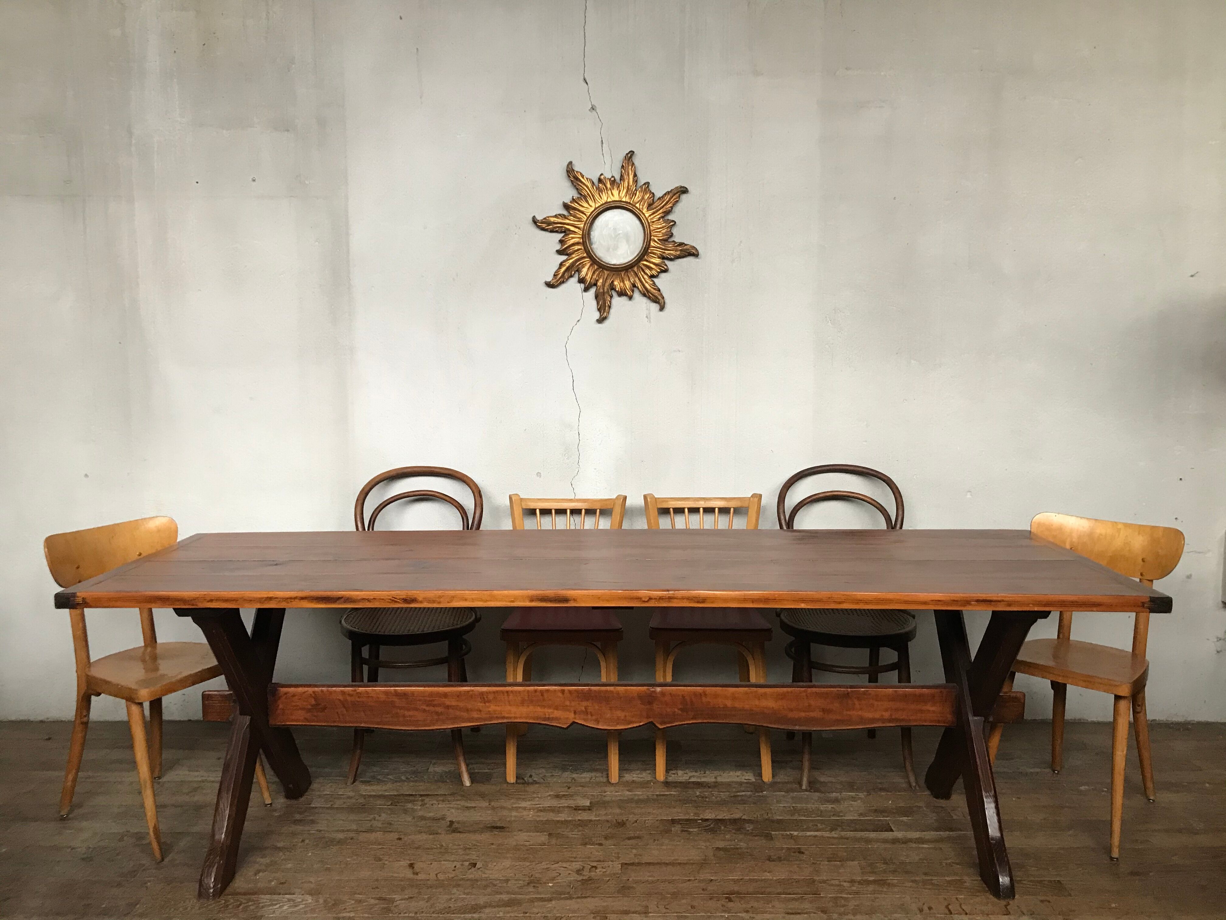 Farm table 2.5 m, in pines 1950