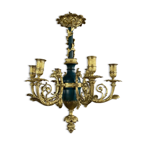 Lustre empire en bronze