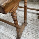 Set de deux tables bistrot en noyer et carrelage 1890