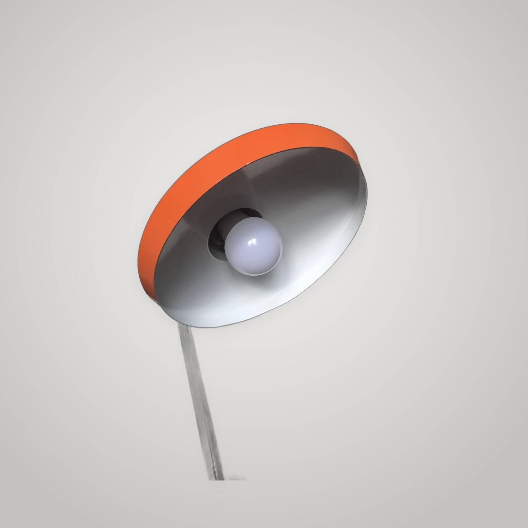Fase Desk Lamp, Madrid Model Fario 1960 Orange