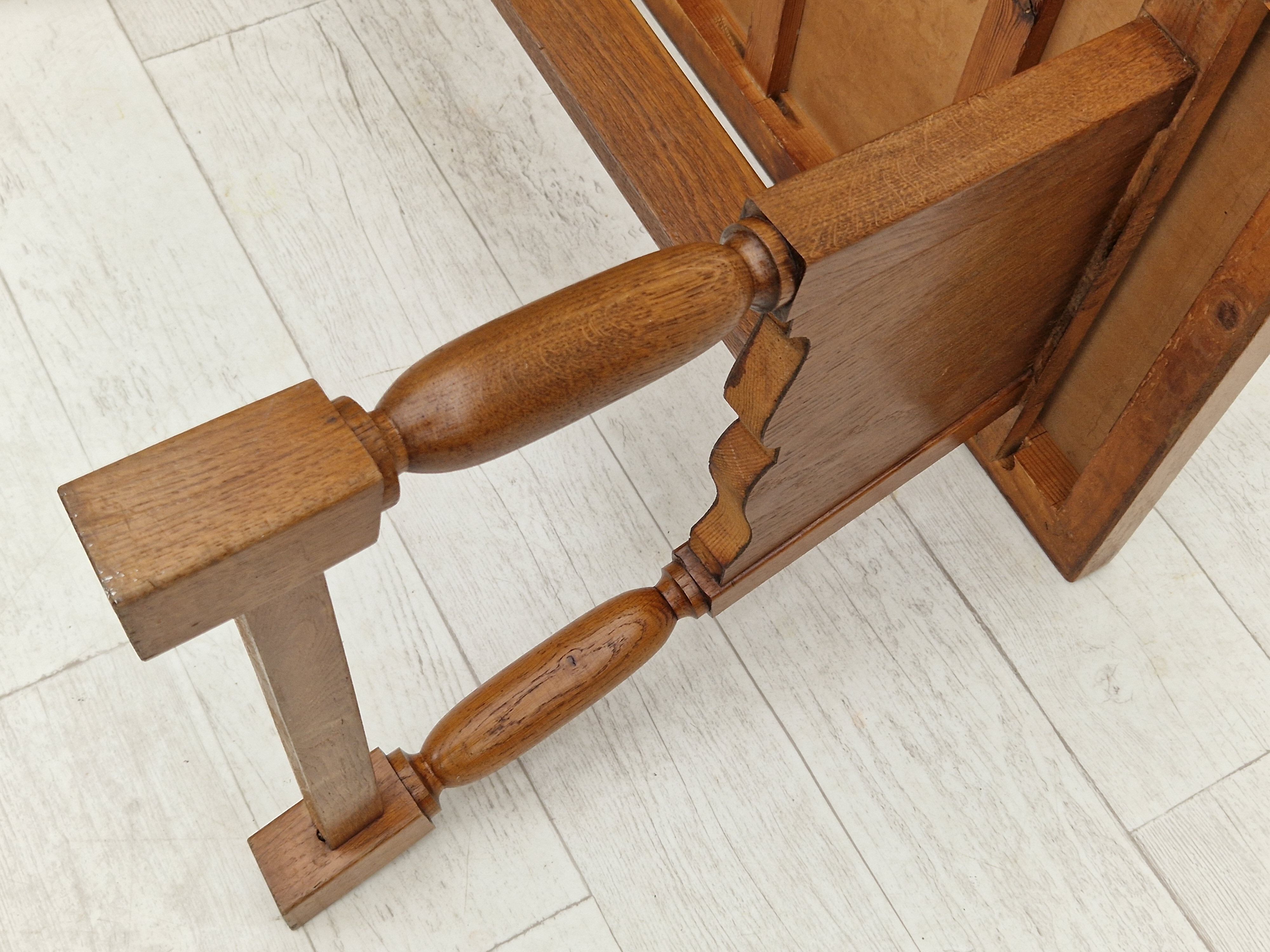 1950s, Danish design, oak wood coffee table, original condition.