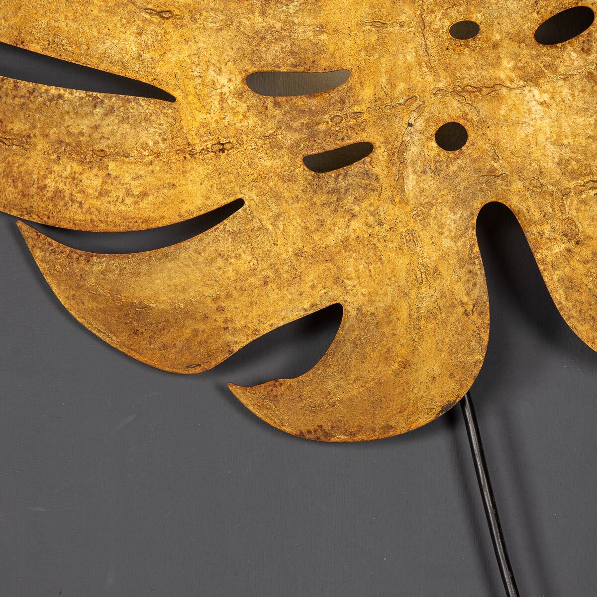 Wonderful 20thc spanish set of six leaf wall lights c.1970