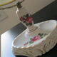 Mirror to lay on porcelain swivel foot
