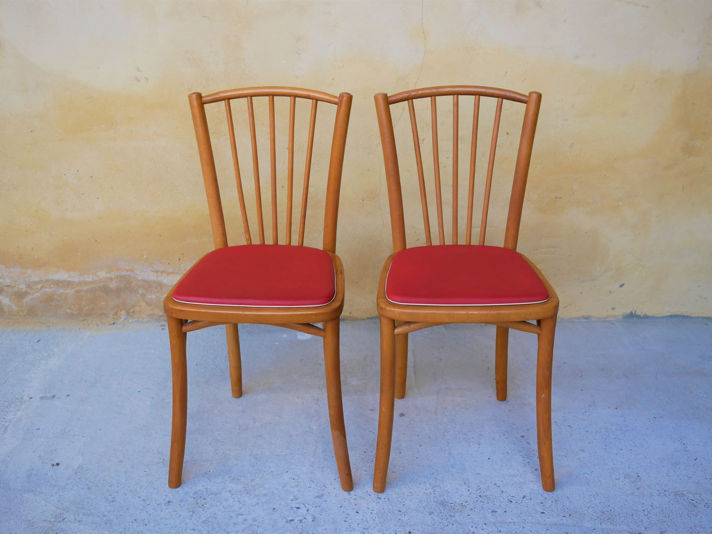 Pair of vintage bistro chairs
