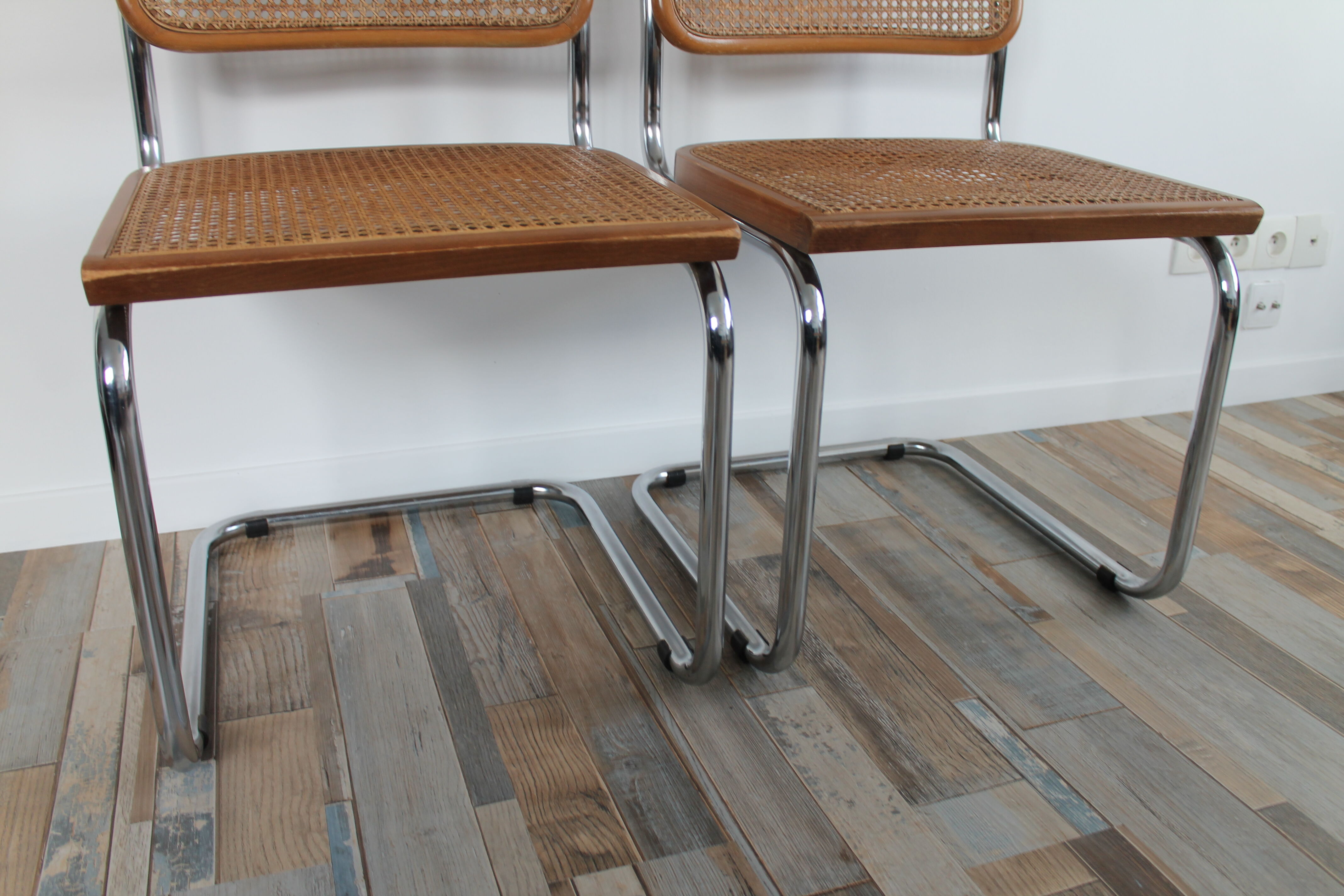 Lot 2 chairs Marcel Breuer Cesca B32