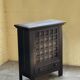 Cabinet brutaliste espagnol en pin teinté des années 60