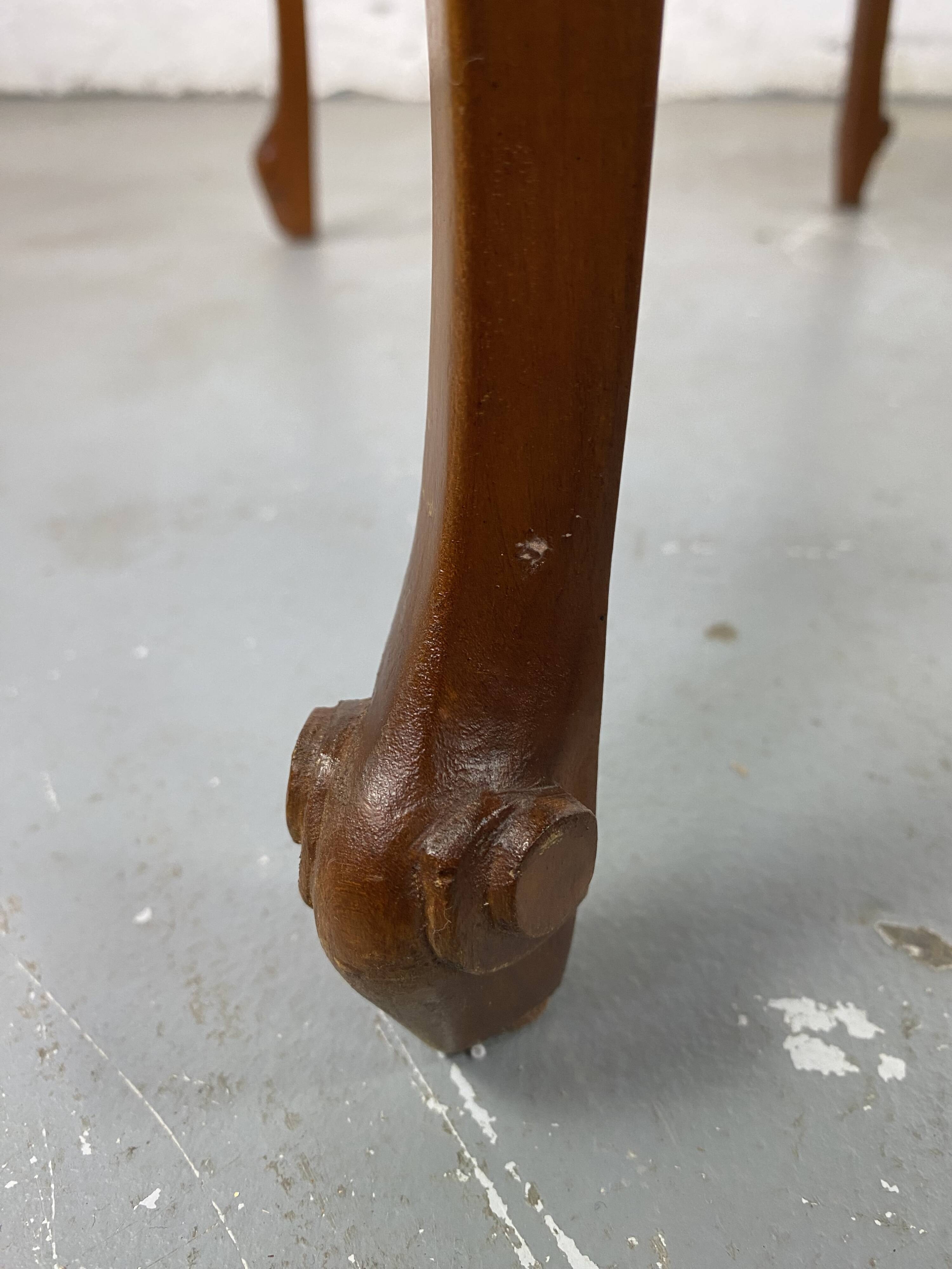 Vintage Louis XV style nesting tables in cherry wood