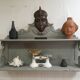 Wall shelf 19th XIX th patina shabby chic gustavian