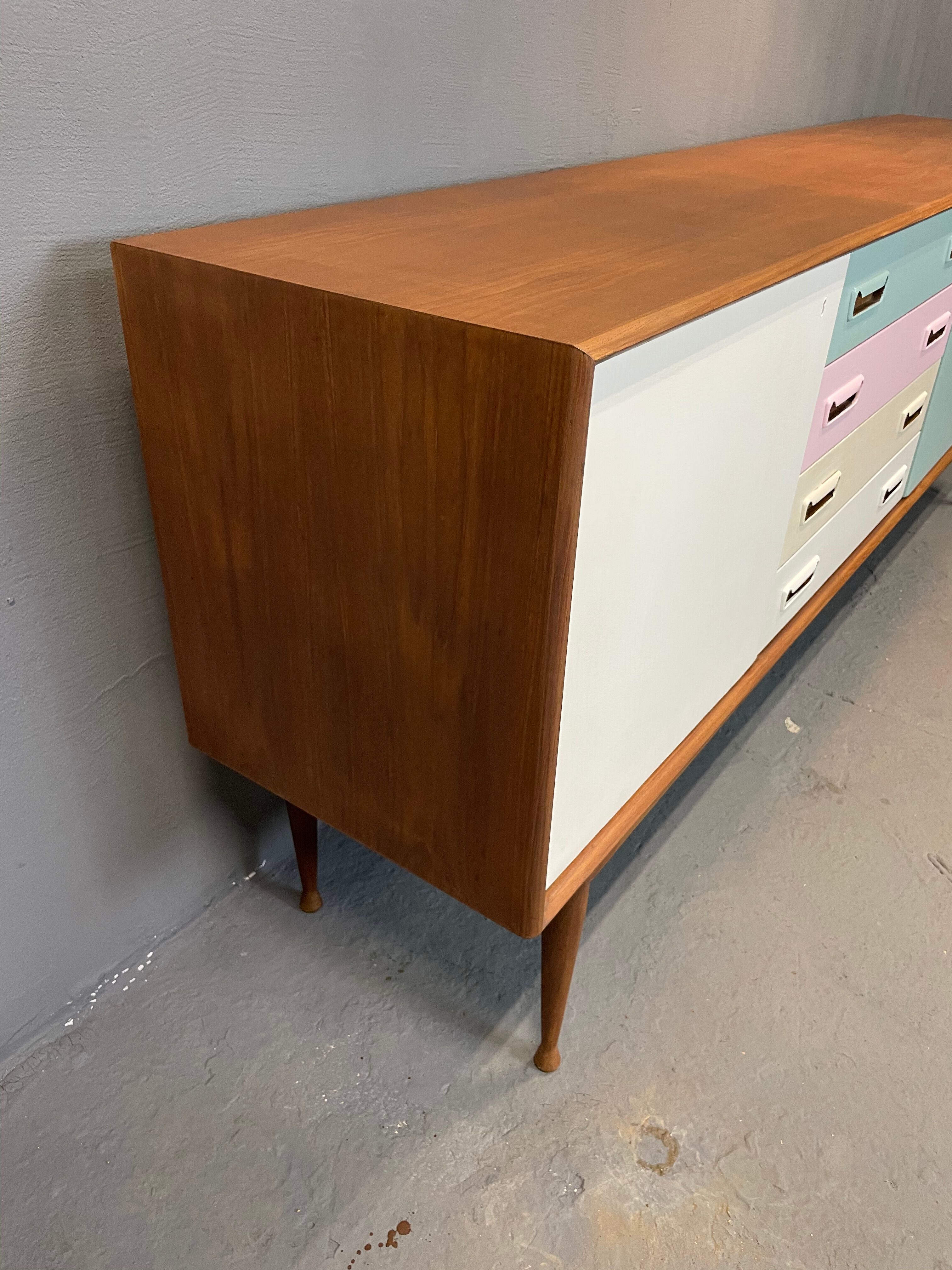 Scandinavian teak enfilade "Ice Cream"