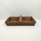 Rectangular wooden basket and crate