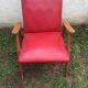 Vintage red armchair