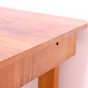 Walnut adjustable dining table, 1930s, Czechoslovakia