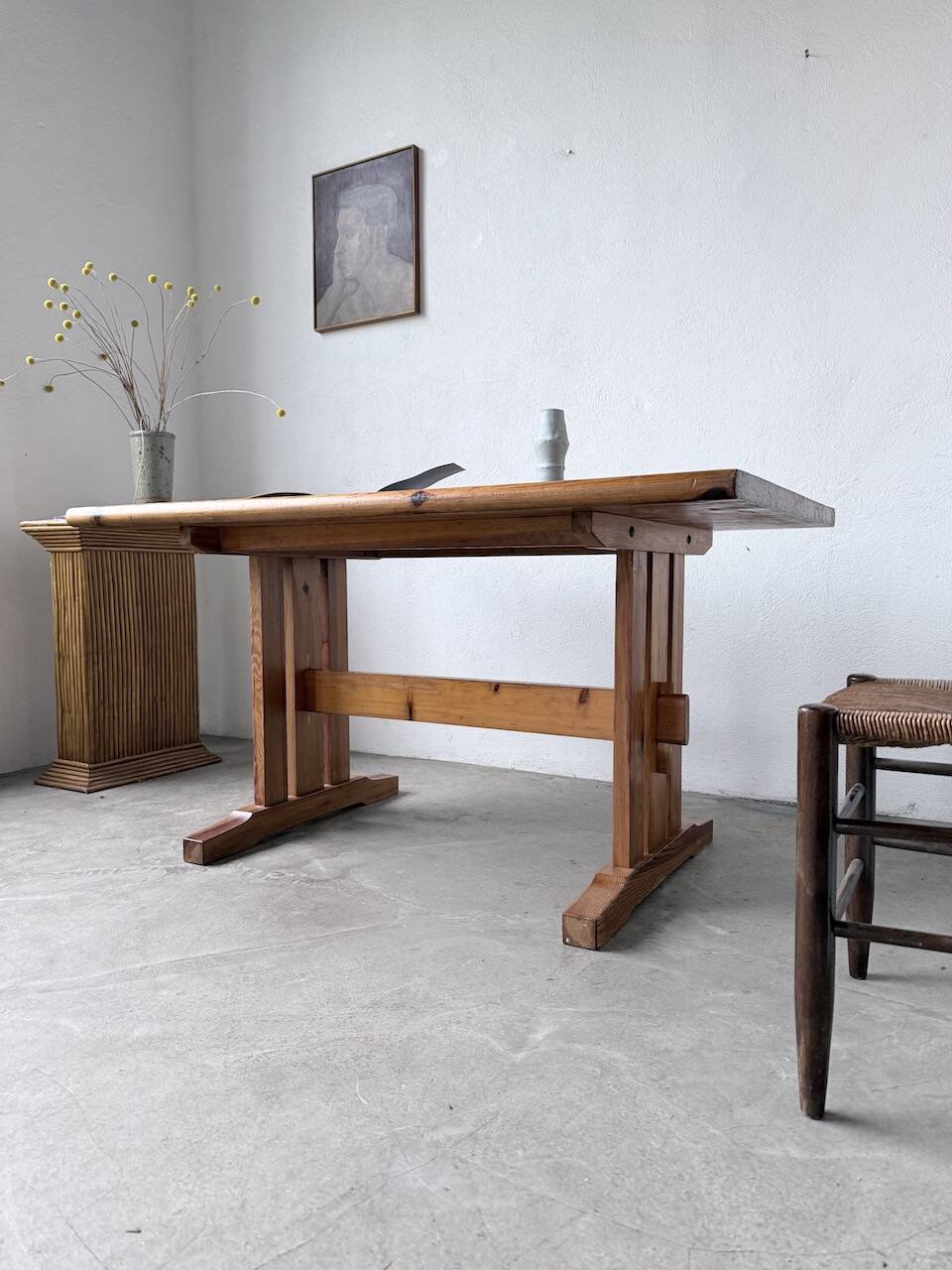 Mountain furniture table made of solid pine