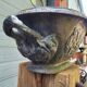 Antique cast iron flower planter jardiniere